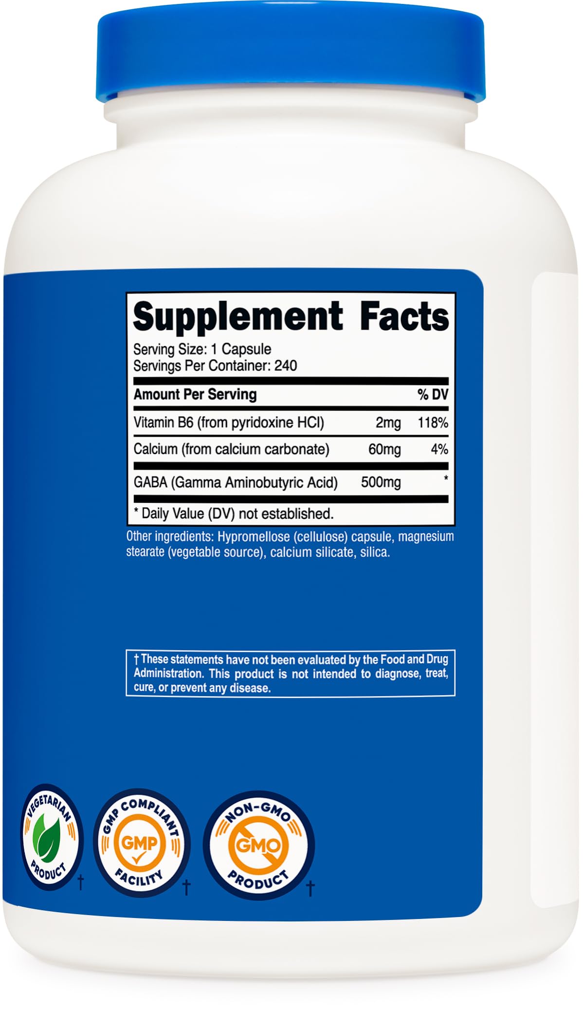 Nutricost etiqueta nutricional destacando ingredientes y control de calidad