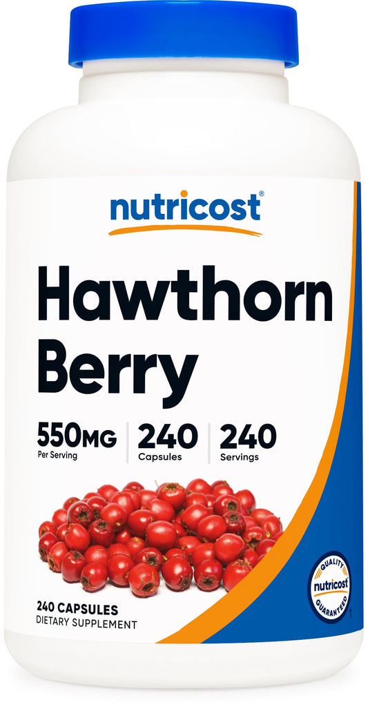 Nutricost frasco frontal mostrando la etiqueta y beneficios principales