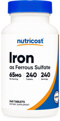 Nutricost mostrando el frente del frasco y beneficio de dosis clara