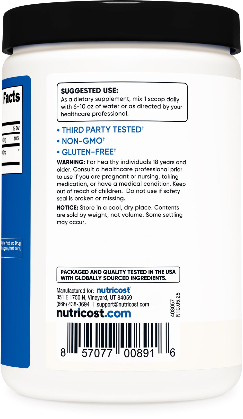 Nutricost HMB mezclado en batido listo para beber, aporta conveniencia diaria