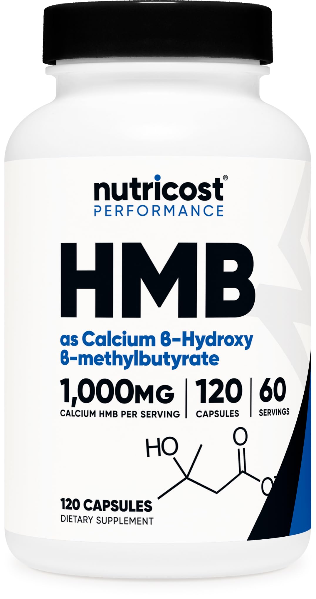 Nutricost frasco delantero mostrando etiqueta clara y beneficios