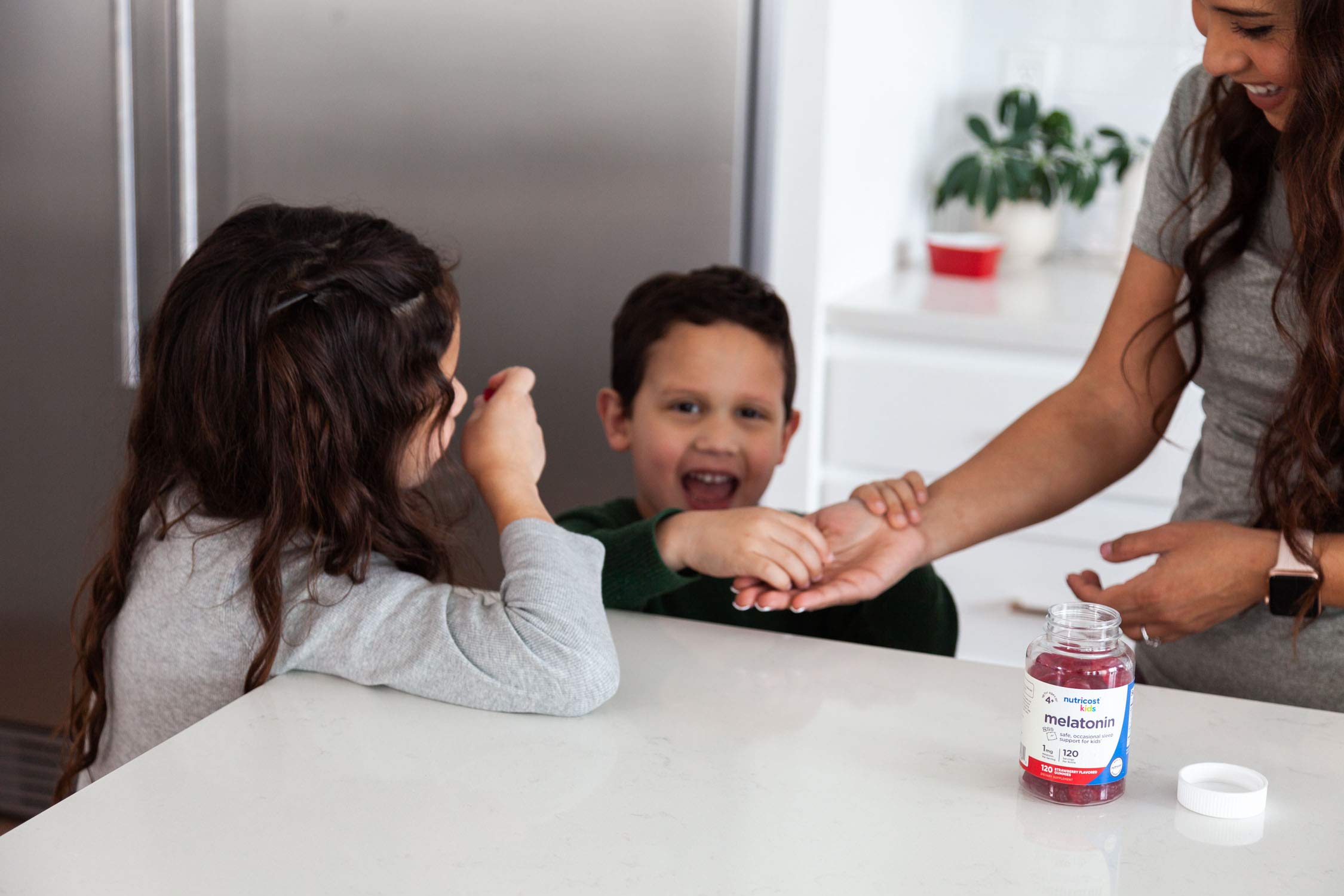 Nutricost Kids Melatonin Gummies manufacturing seal indicates quality facility standards