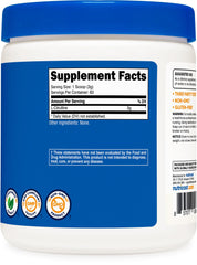 Nutricost L-Citrulline comparación de tamaño del bote y raciones disponibles
