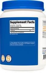 Nutricost etiqueta con sellos NSF GMP Non-GMO y sin gluten visibles