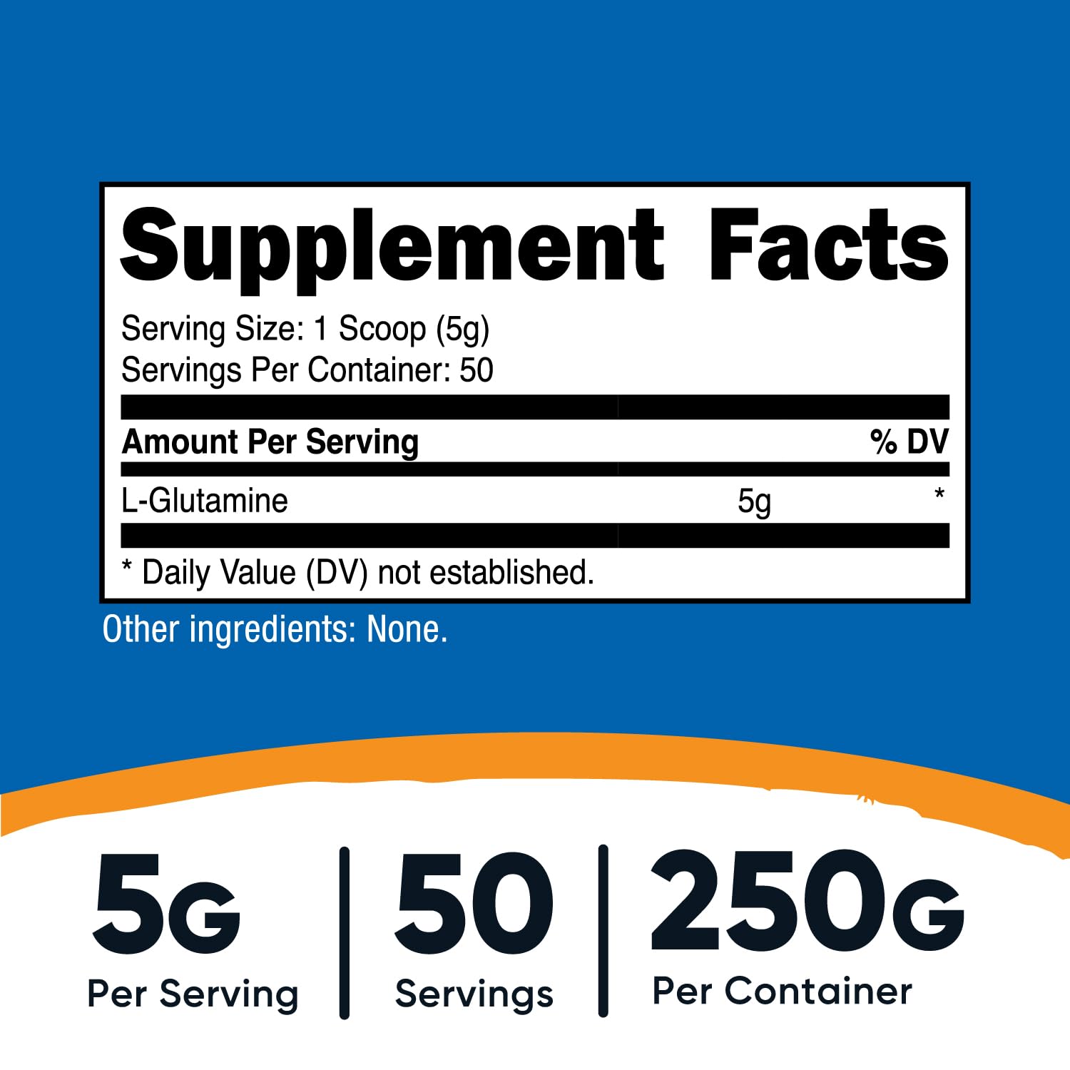 Nutricost polvo fino de L-glutamine textura cómoda para mezclar