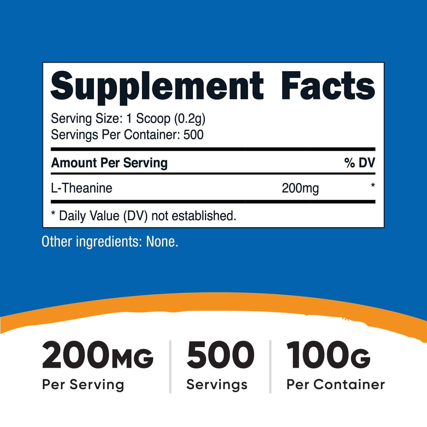 Nutricost cuchara dosificadora incluida que permite medir 200 mg con precisión