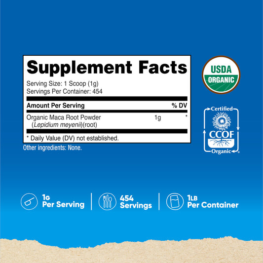 Nutricost polvo de maca cercano textura fina para mezclas fáciles