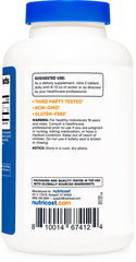 Etiqueta nutricional de Nutricost MSM indicando 2000 mg por porción