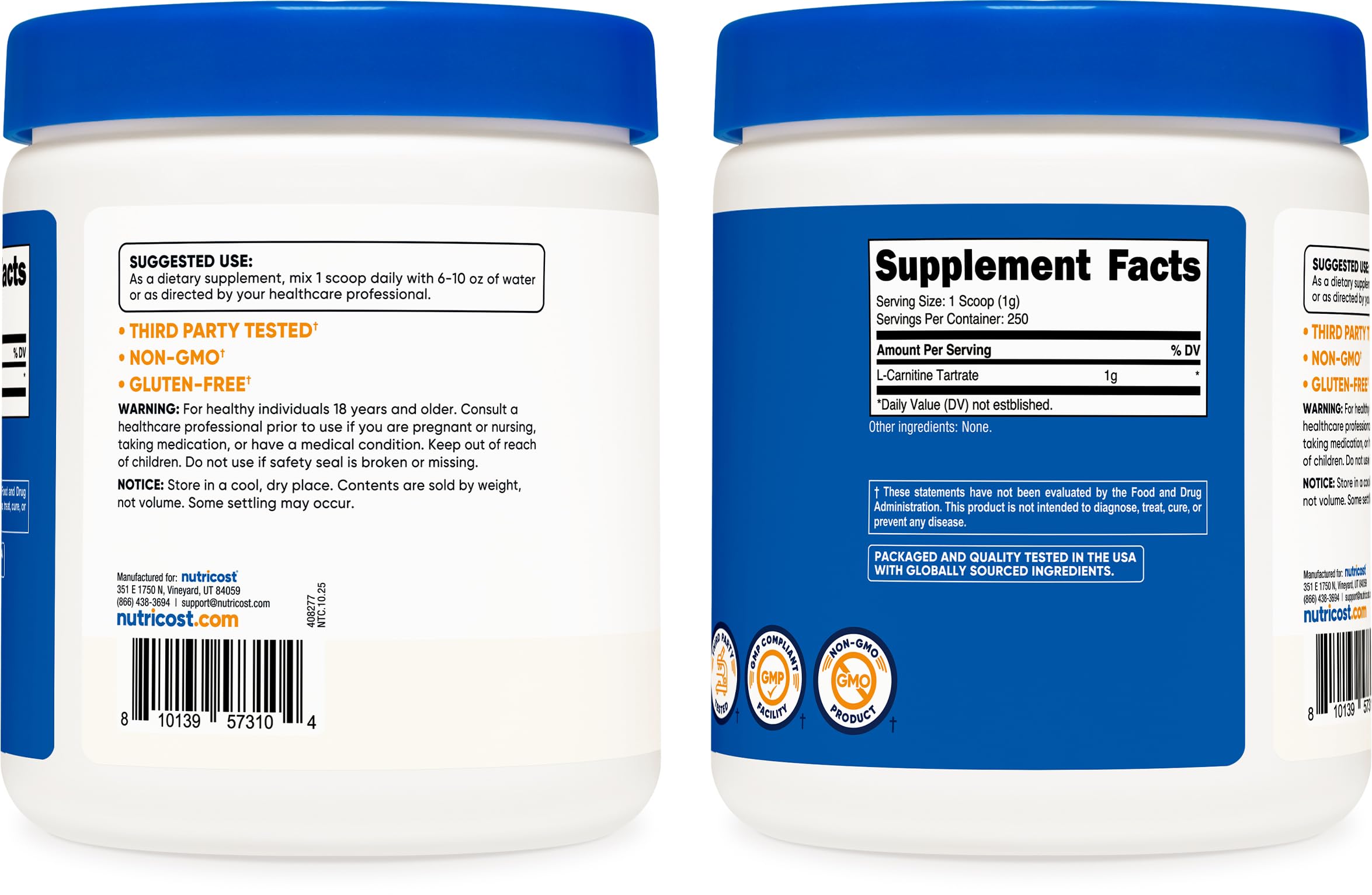 Nutricost polvo mezclado en vaso para bebida previa al ejercicio