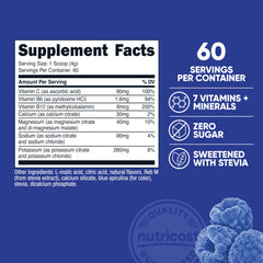 Nutricost polvo textura en cuchara, mezcla fina para disolución rápida