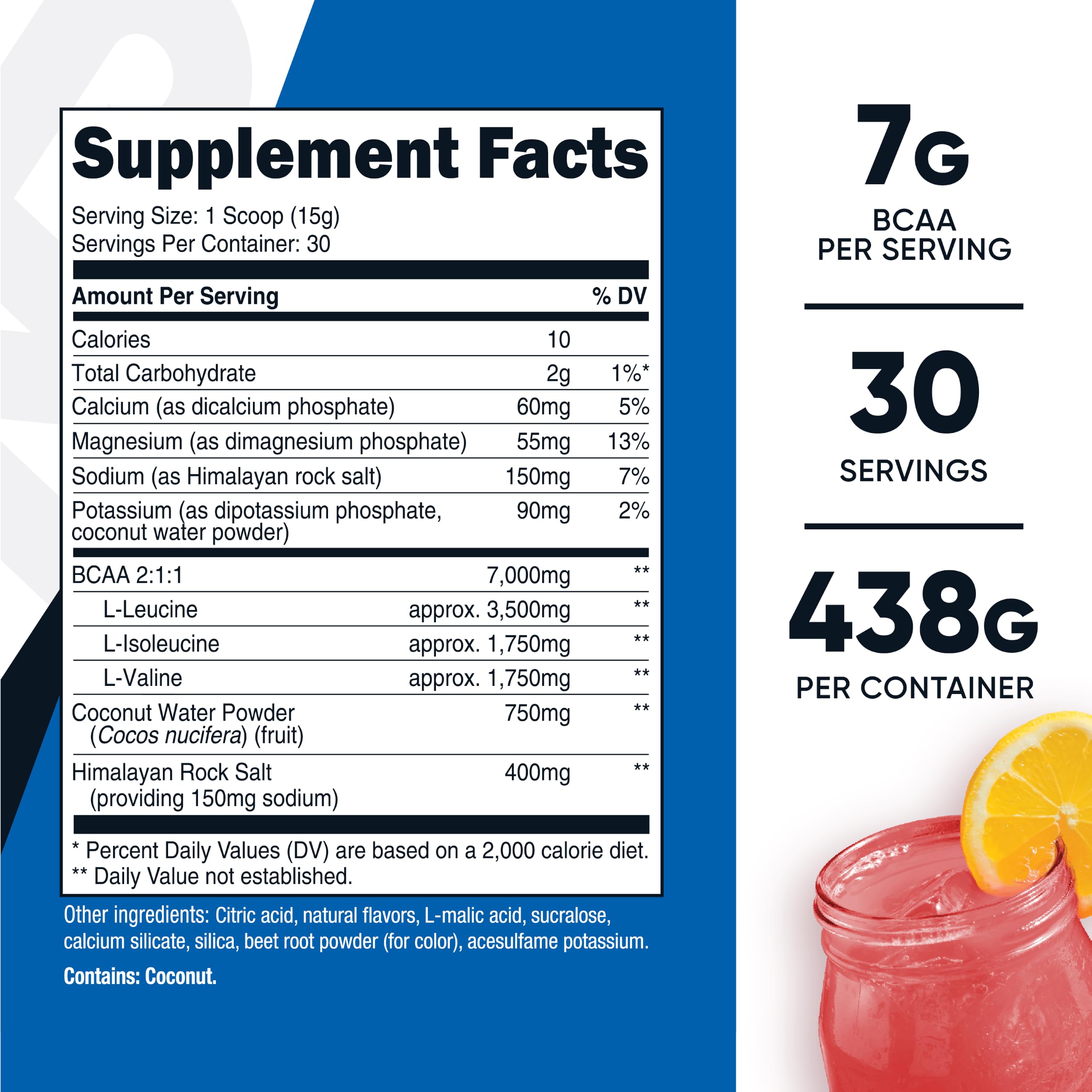 Nutricost polvo en primer plano textura fina y fácil disolución para entrenar