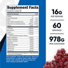 Nutricost detalle del polvo uva textura fina para mezcla rápida
