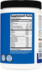 Nutricost Pre-X Xtreme comparativa de tamaño destacando las 30 porciones y conveniencia