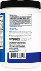 Nutricost Pre-X Xtreme etiqueta con lista de ingredientes y vitaminas para transparencia