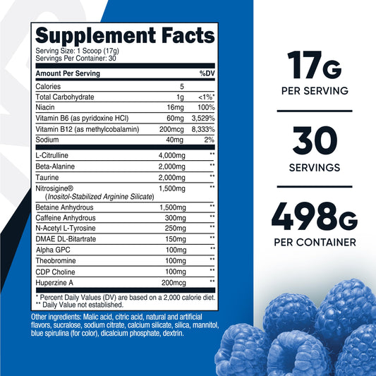 Nutricost Pre-X Xtreme textura del polvo mostrando mezcla fina y fácil disolución