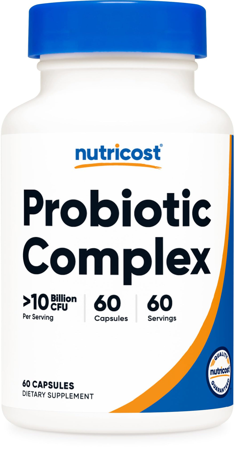 Nutricost frasco frontal mostrando 60 cápsulas y marca