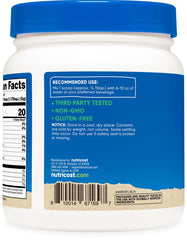 Nutricost polvo mezclado en batido, aporta color y conveniencia