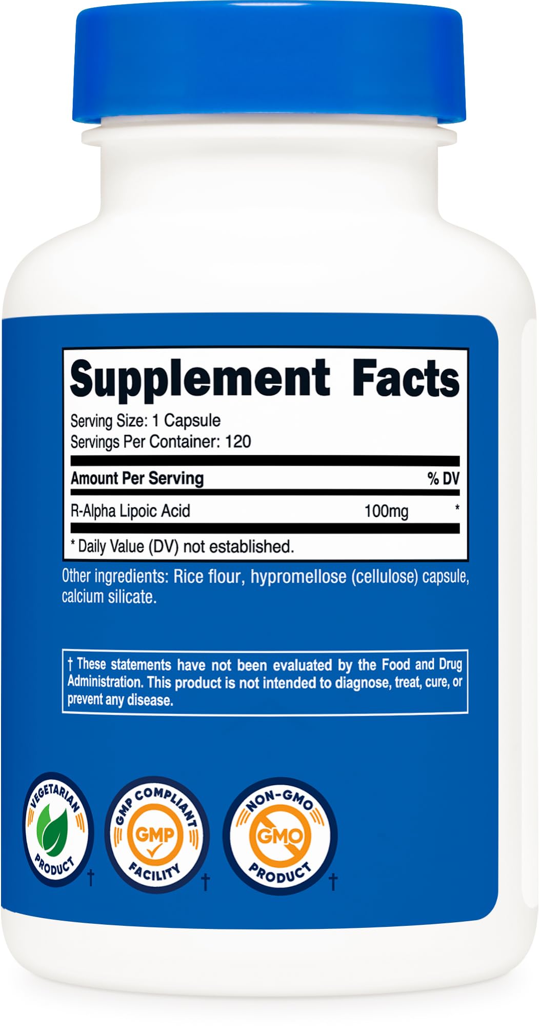 Nutricost etiqueta nutricional enfocada para ver ingredientes y certificaciones