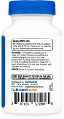 Nutricost etiqueta ampliada indicando ingredientes y certificaciones