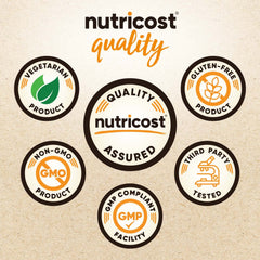Nutricost polvo mezclado en vaso listo para beber con sabor cítrico refrescante