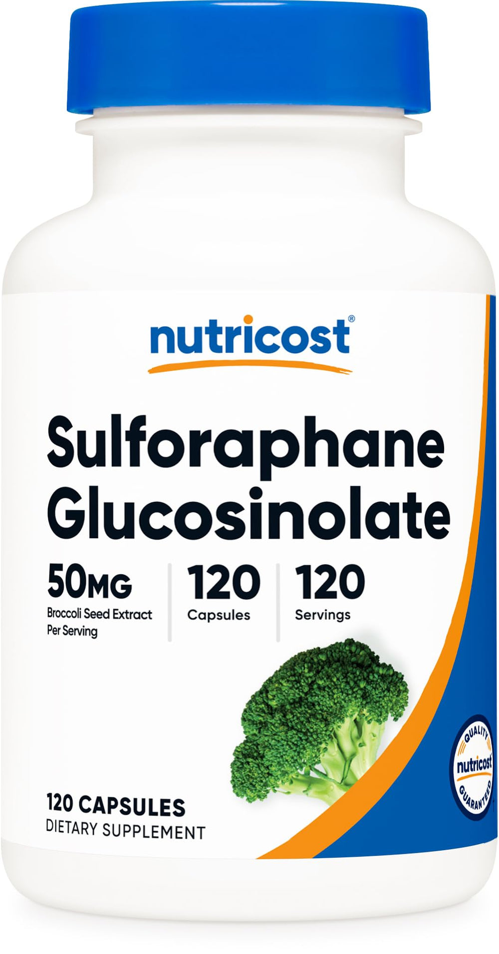 Nutricost frente del envase mostrando 120 cápsulas y marca