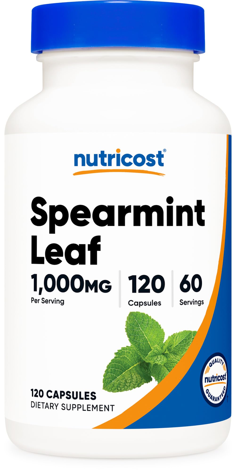 Nutricost frasco frente mostrando etiqueta y beneficios principales