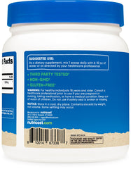 Nutricost comparación de tamaño del envase 1 lb beneficiosa para ahorro