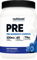 Nutricost tarro frente mostrando diseño y beneficio claridad
