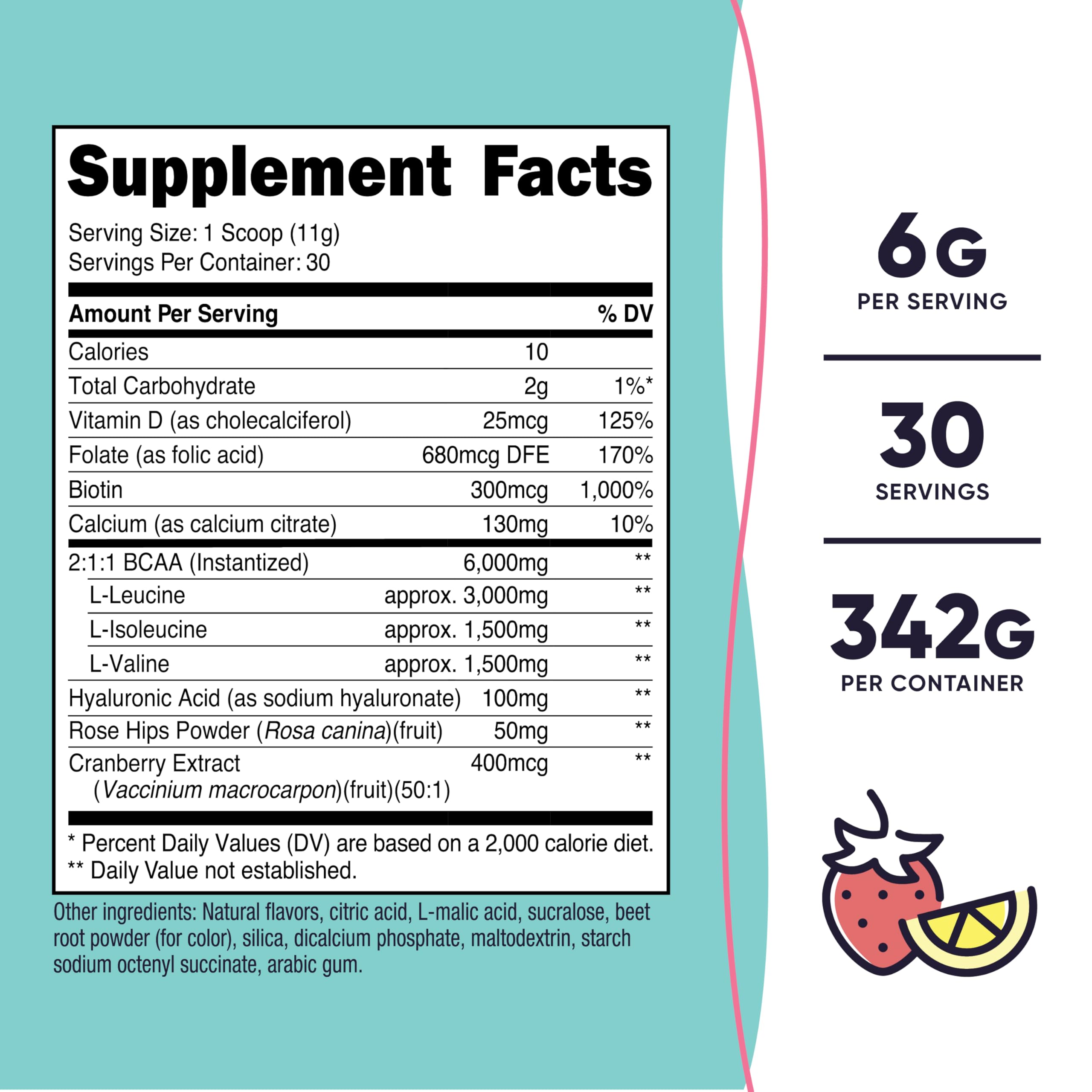 Nutricost polvo de BCAA textura fina para disolución rápida