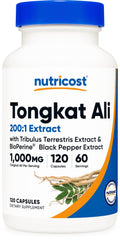 Nutricost frasco frontal mostrando etiqueta clara y beneficios