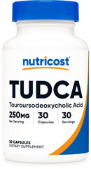 Nutricost Tudca vista frontal con etiqueta clara y certificaciones para elegir con confianza