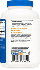 Nutricost comparación de tamaño del softgel y dosis visual clara