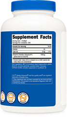 Nutricost etiqueta con información de 100 mg y certificaciones visibles