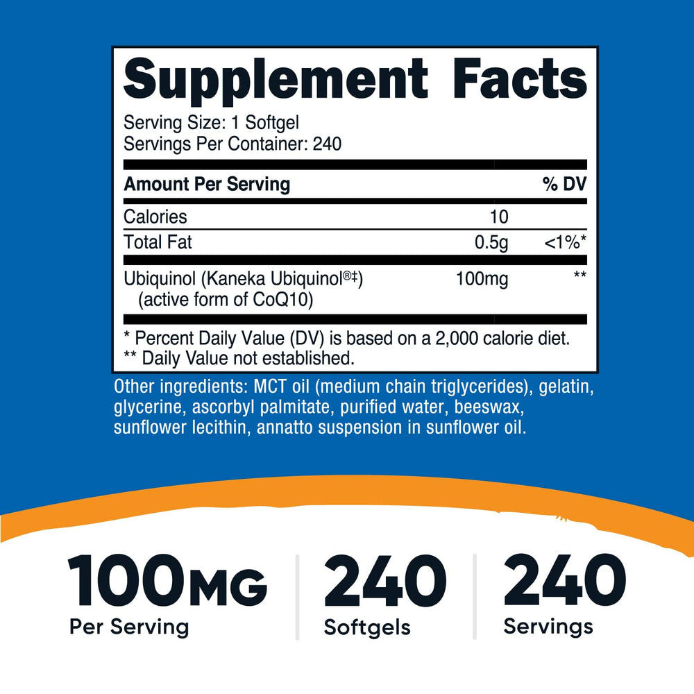 Nutricost primer plano de softgel translucido resaltando absorción