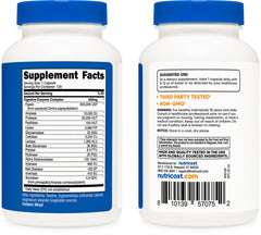 Nutricost cápsula junto a plato equilibrado para apoyar la digestión