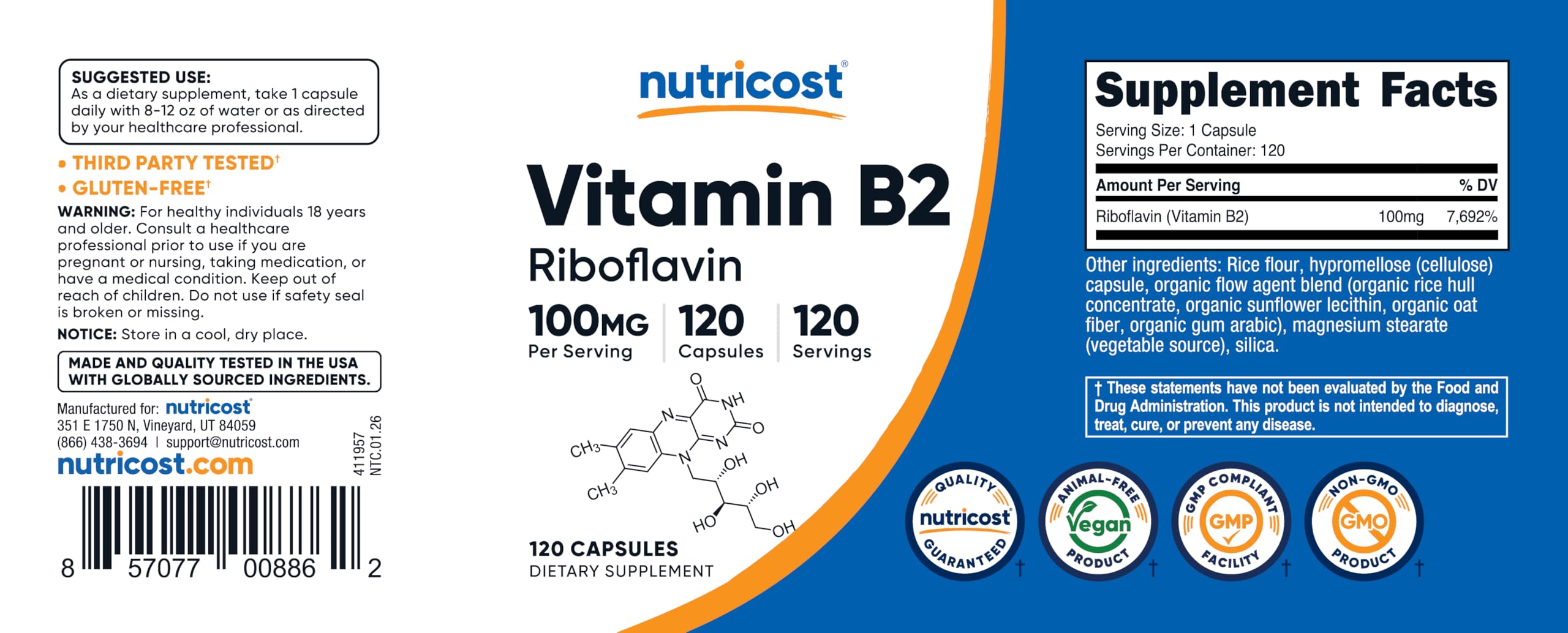 Nutricost en mesa como parte de rutina diaria para conveniencia