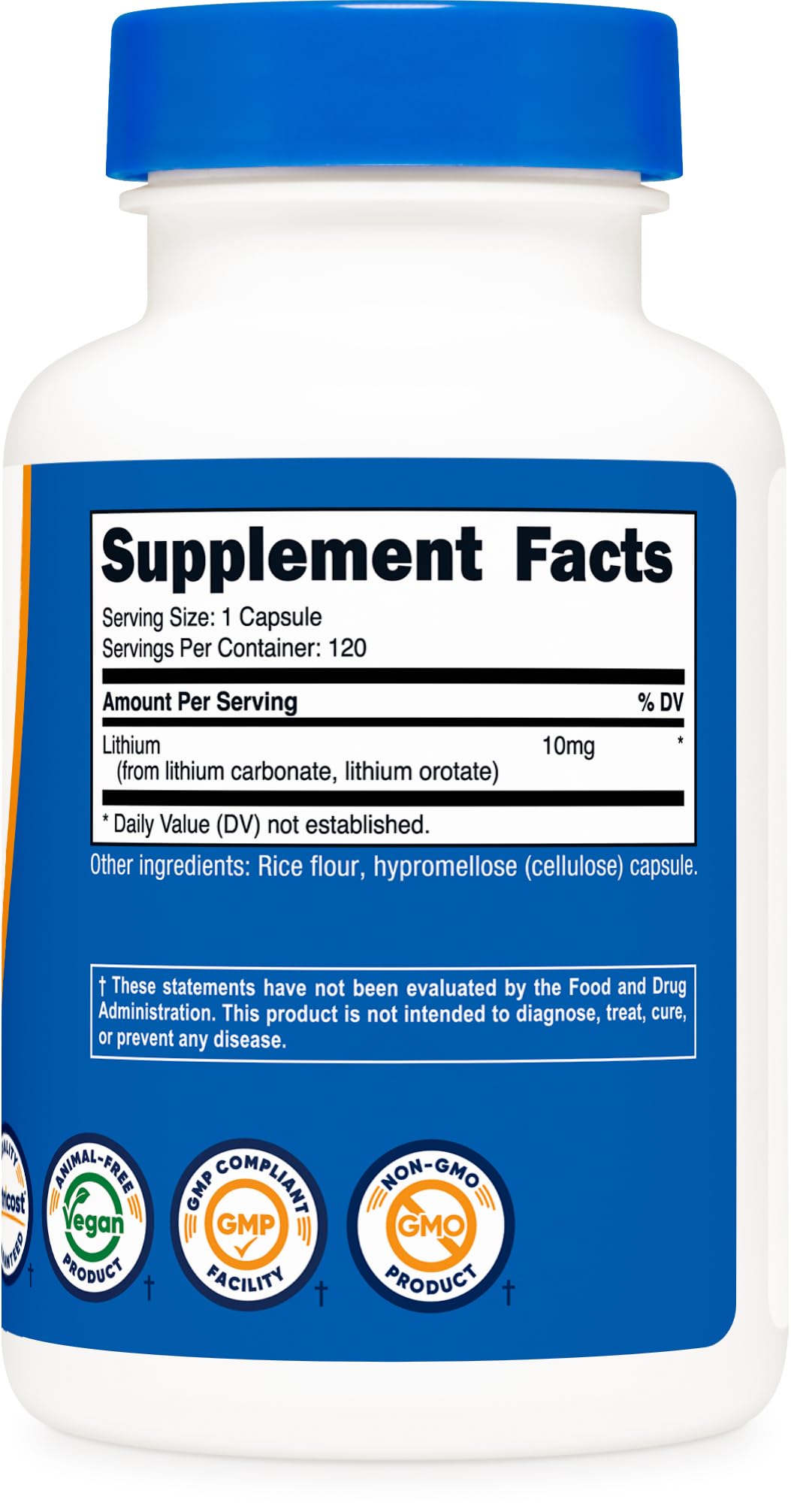 Nutricost cápsulas junto a complemento de rutina diaria para conveniencia