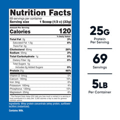 Nutricost polvo de proteína vista cercana, textura fina y pura