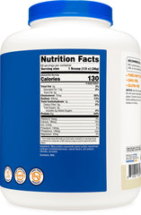 Detalle de la etiqueta Nutricost con certificaciones y lista de ingredientes visibles