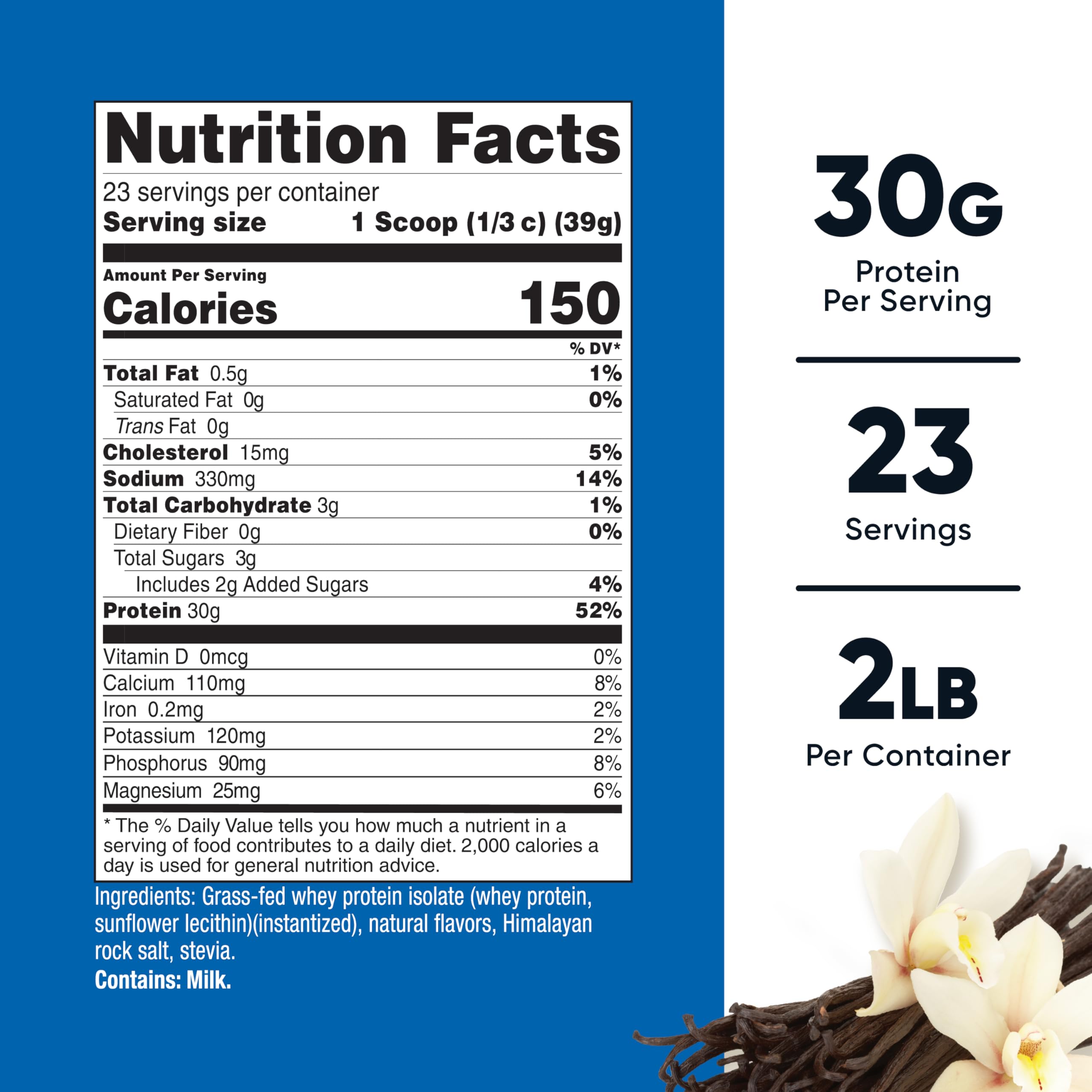 Nutricost primer plano de polvo fino para mezcla rápida y textura suave
