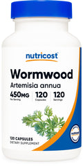 Nutricost frasco frontal mostrando 120 cápsulas y etiqueta clara, confianza y calidad