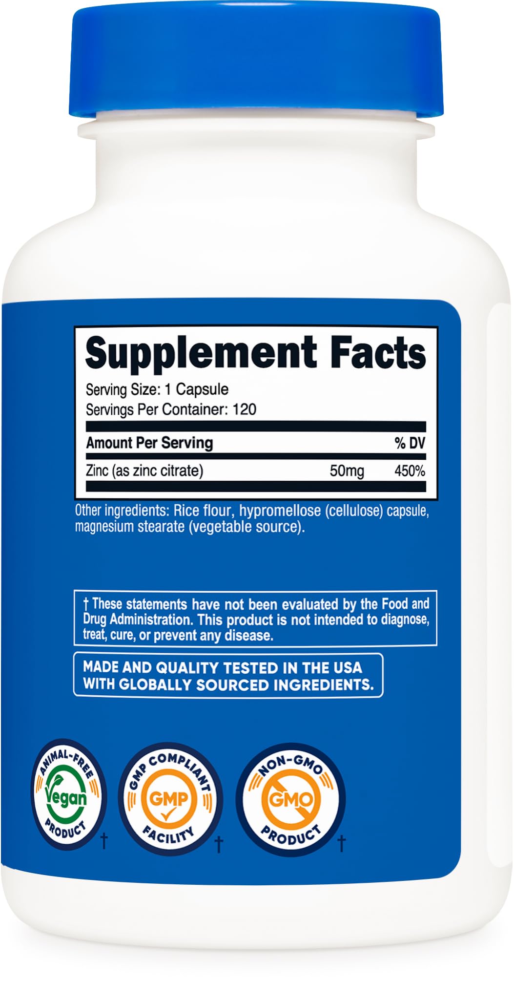 Escena de consumo diario de Nutricost Zinc Citrate en ambiente de cocina saludable