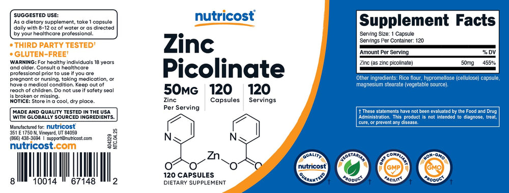 Nutricost frasco sobre encimera de cocina resaltando almacenamiento seguro
