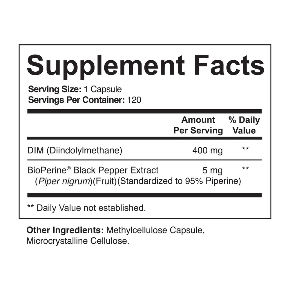 Detalle de cápsulas NutriFlair DIM 400 mg para apreciar su textura vegana
