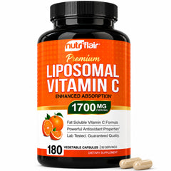 NutriFlair frasco delantero mostrando diseño y beneficio claridad de etiqueta
