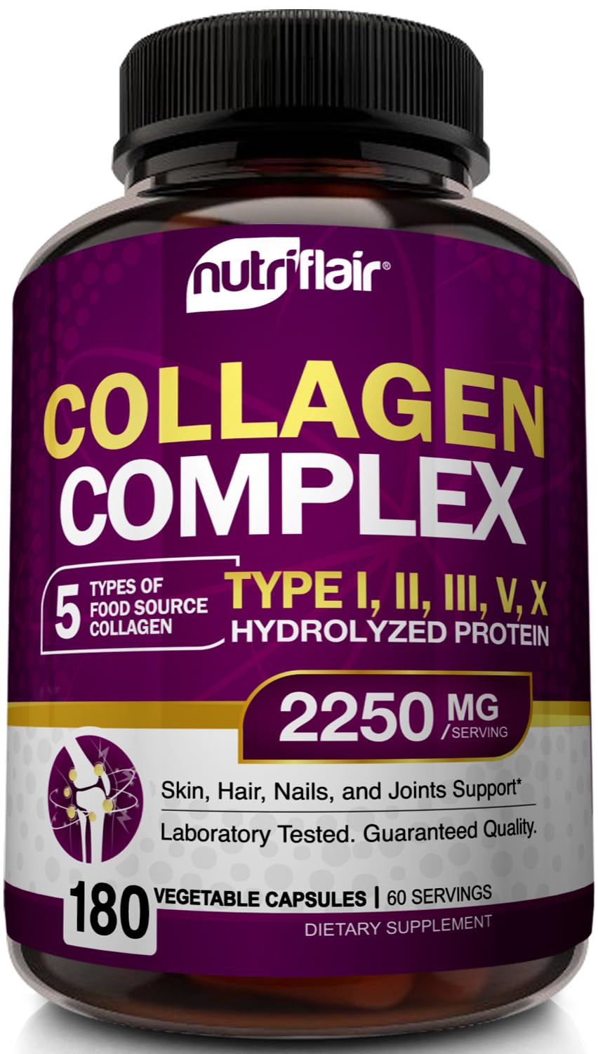 NutriFlair envase frontal mostrando 180 cápsulas y beneficios claros