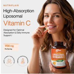 NutriFlair ilustración liposomal mostrando absorción mejorada y biodisponibilidad