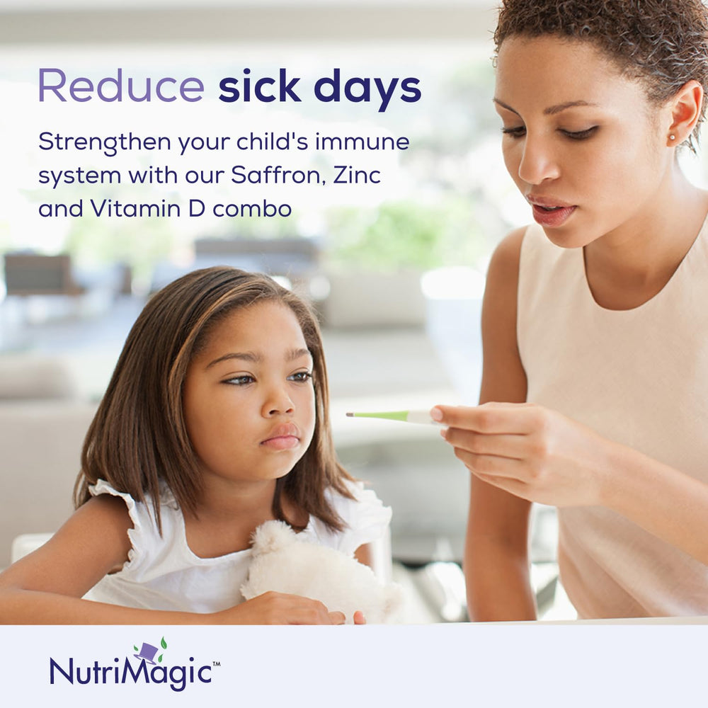 Detalle de la etiqueta NutriMagic con lista de vitaminas y extracto de azafrán