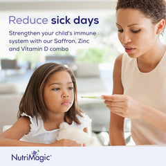 Detalle de la etiqueta NutriMagic con lista de vitaminas y extracto de azafrán