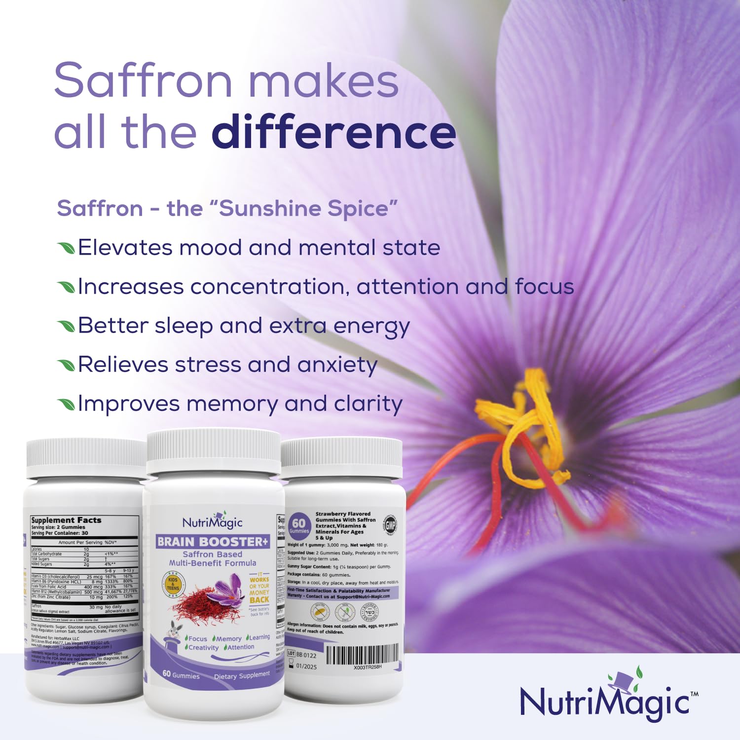 Gominola NutriMagic en mano para comparar tamaño y control de la porción